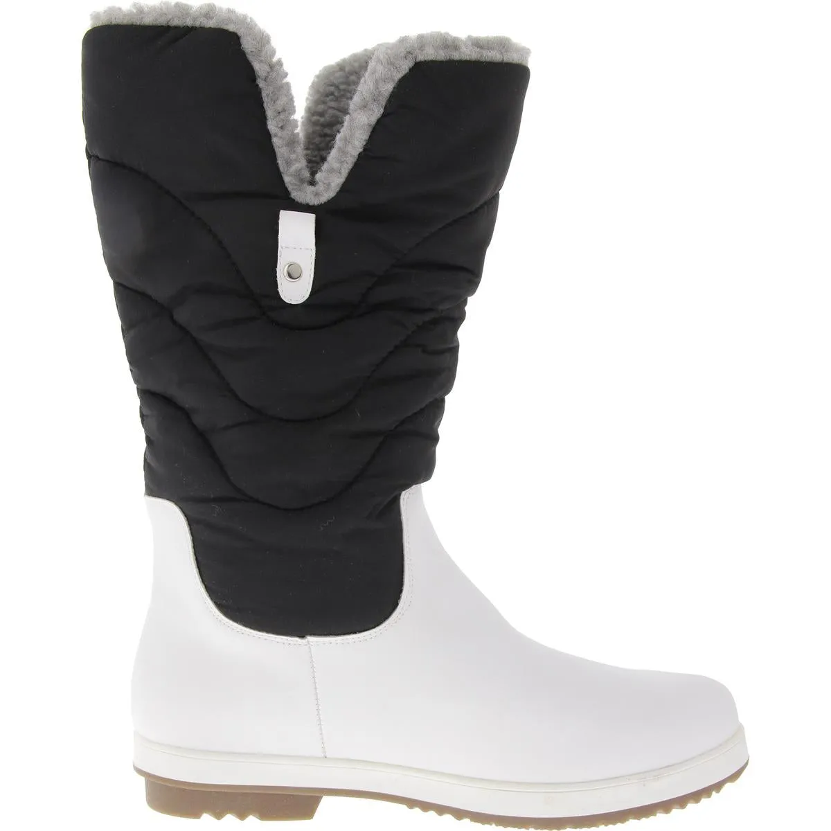 PIPPAH Womens Comfy Duck toe Mid-Calf Boots