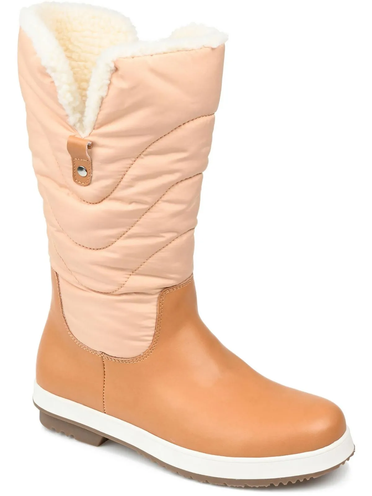 PIPPAH Womens Comfy Duck toe Mid-Calf Boots