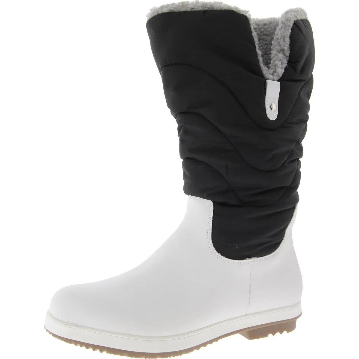 PIPPAH Womens Comfy Duck toe Mid-Calf Boots