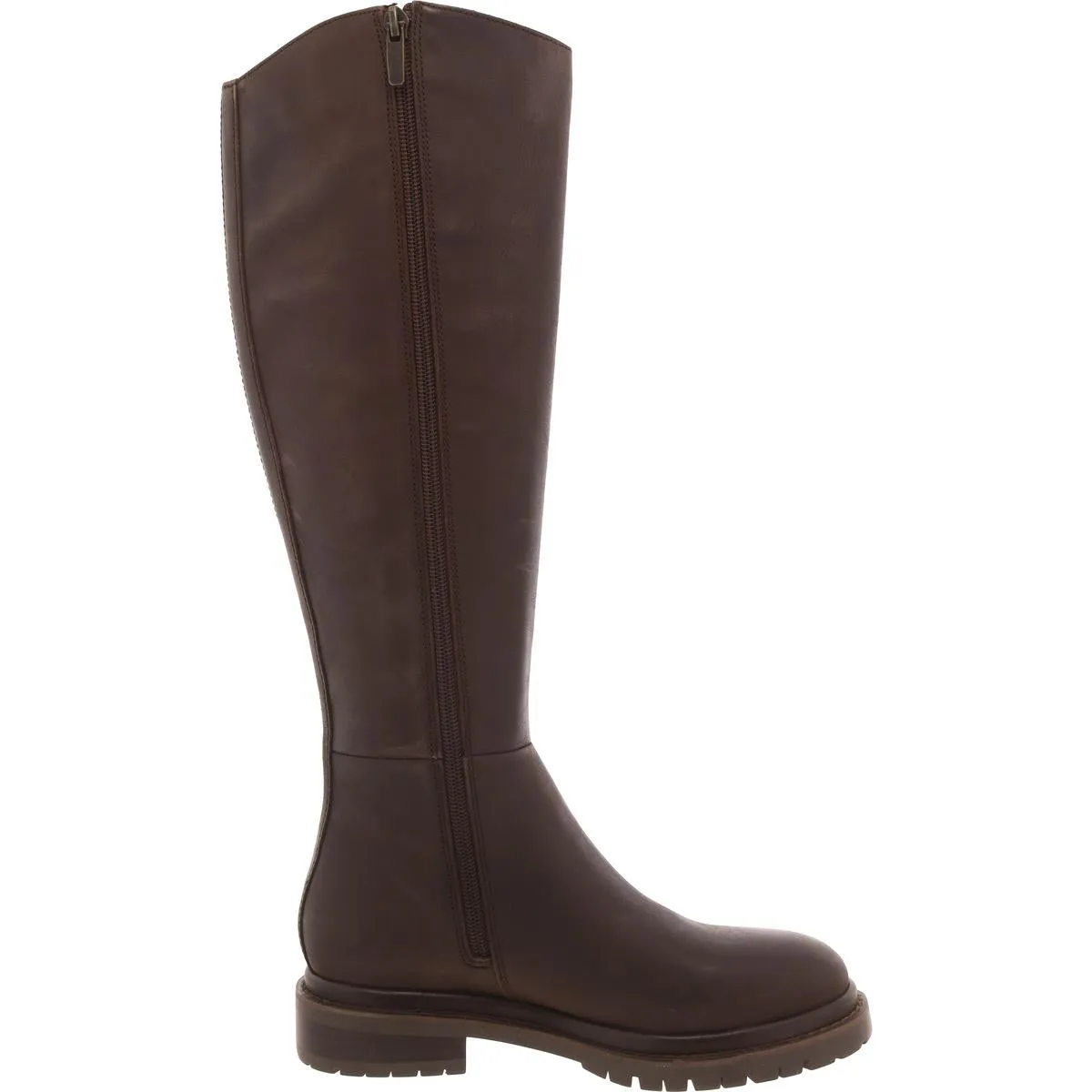 Raphaella Womens Leather Solid Knee-High Boots