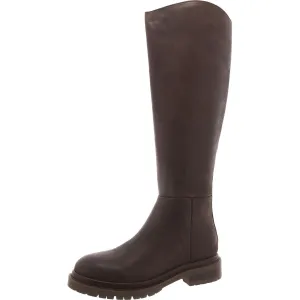 Raphaella Womens Leather Solid Knee-High Boots