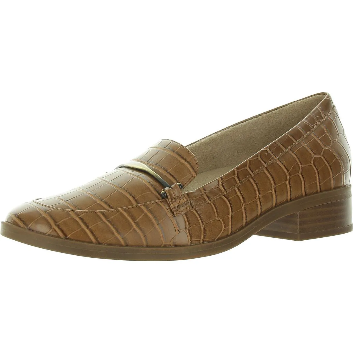 Ridley Womens Faux Leather Slip On Loafers
