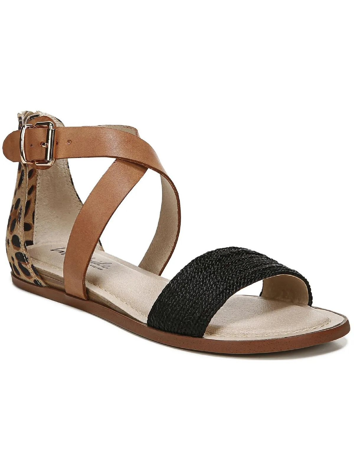 Riley Womens Buckle Flat Sandals
