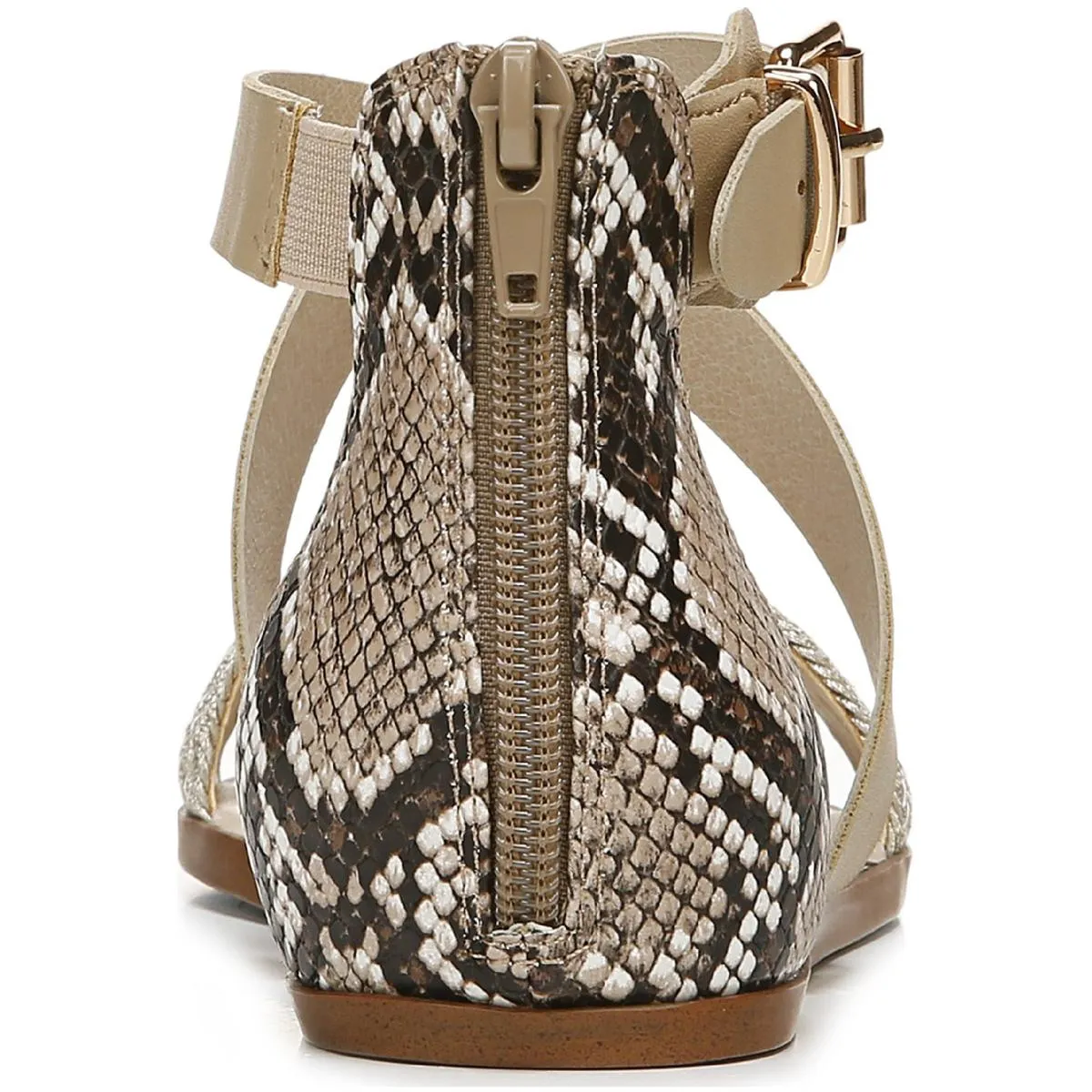 Riley Womens Buckle Flat Sandals