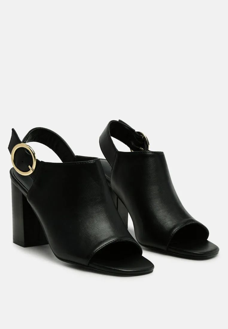 roisin block heeled sling back sandals