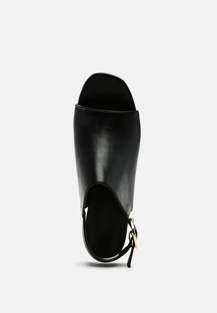 roisin block heeled sling back sandals