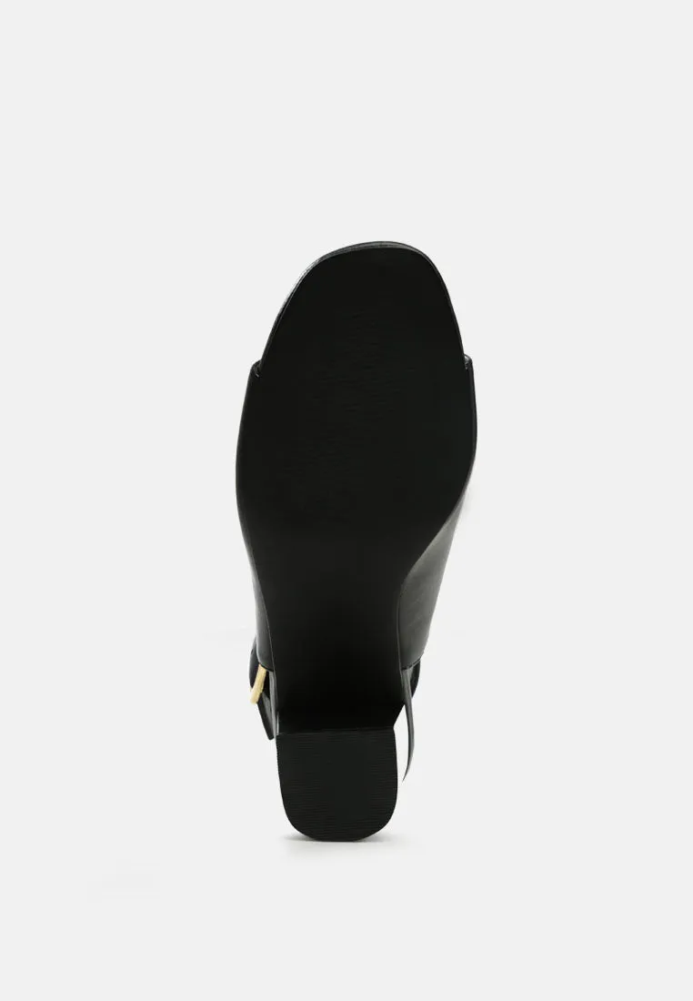 roisin block heeled sling back sandals