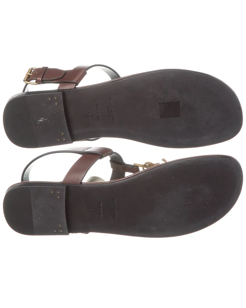 Saint Laurent Cassandra Leather Sandal (Authentic Pre-Owned)