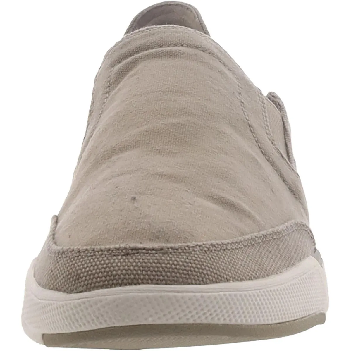 Step Isle Row Mens Canvas Slip On Loafers