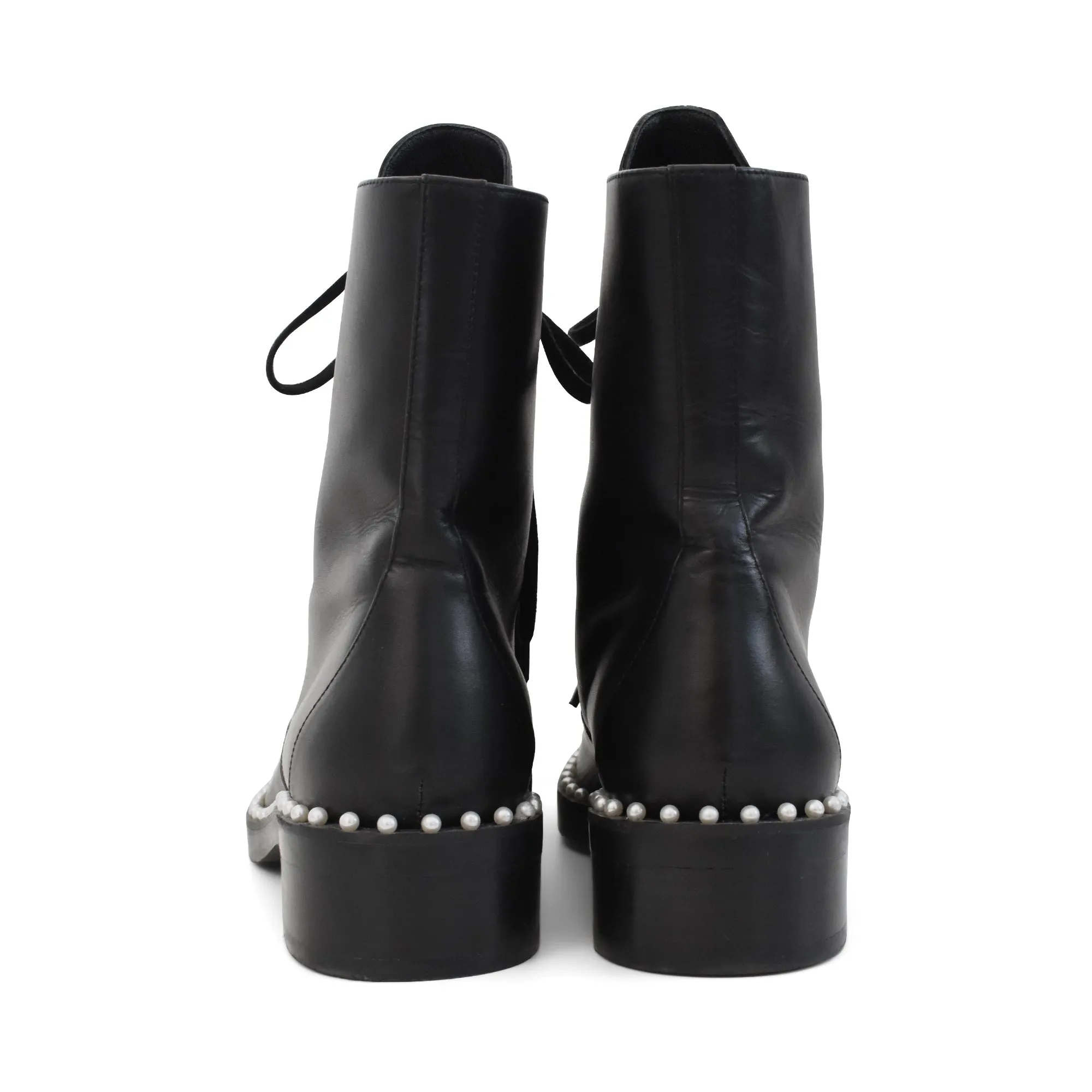 Stuart Weitzman 'Allie' Combat Boots - Women's 38