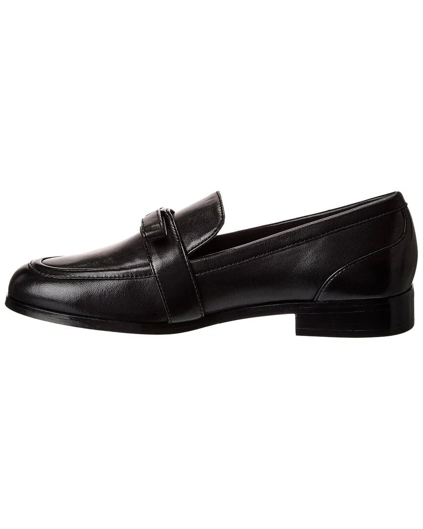 Stuart Weitzman Emma Bow Leather Loafer