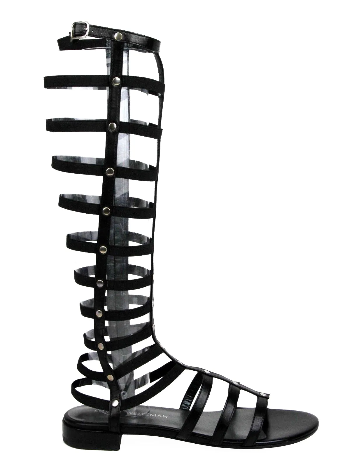 Stuart Weitzman Women's Gladiator Nappa Leather Elastic Stretch Boots