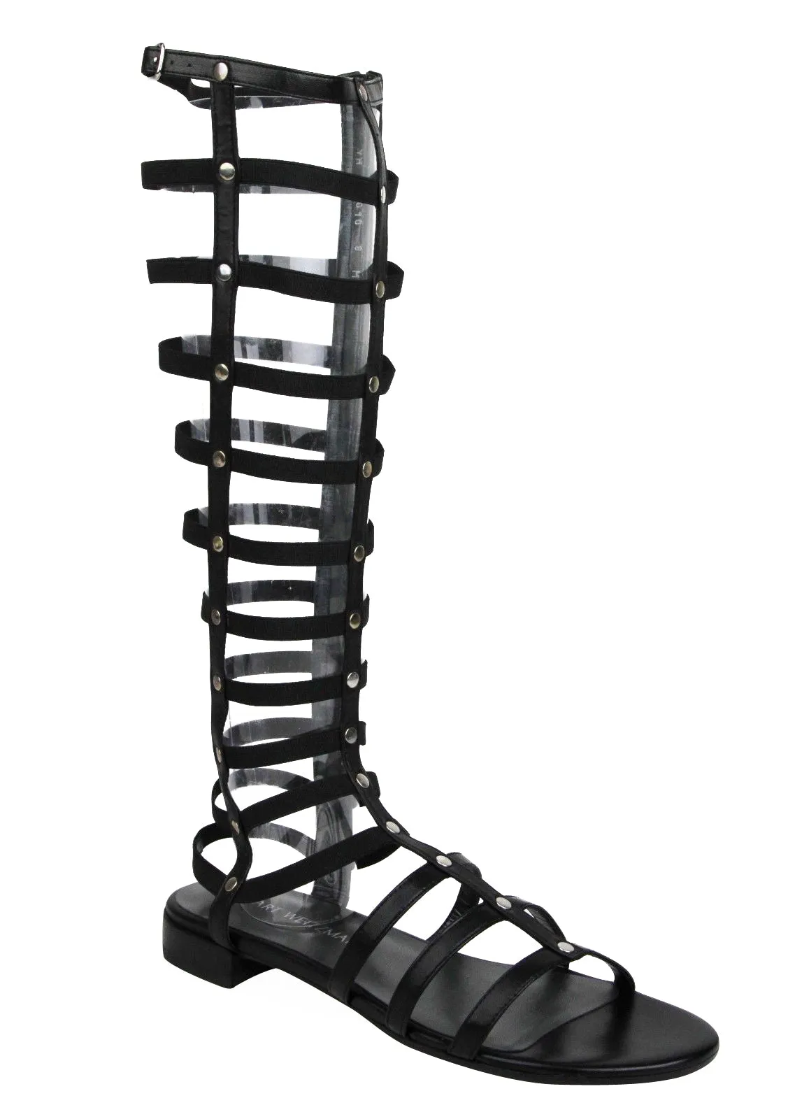 Stuart Weitzman Women's Gladiator Nappa Leather Elastic Stretch Boots
