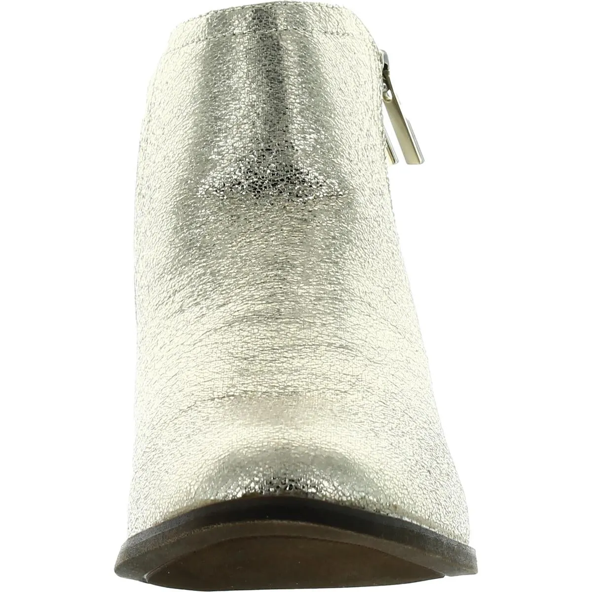 Tabara Womens Metallic Double Zipper Ankle Boots