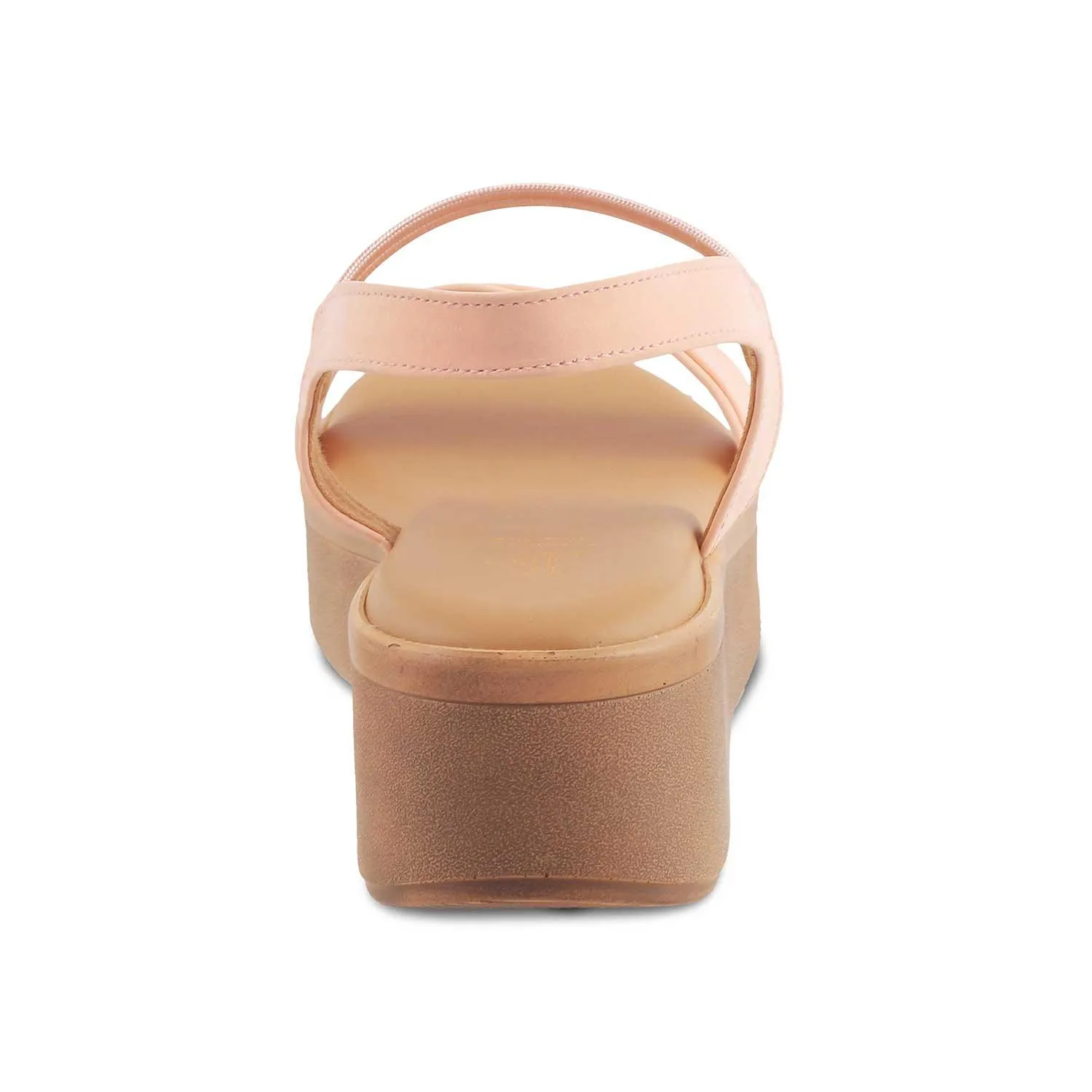 The Caen Pink Women's Platform Wedge Sandals Tresmode