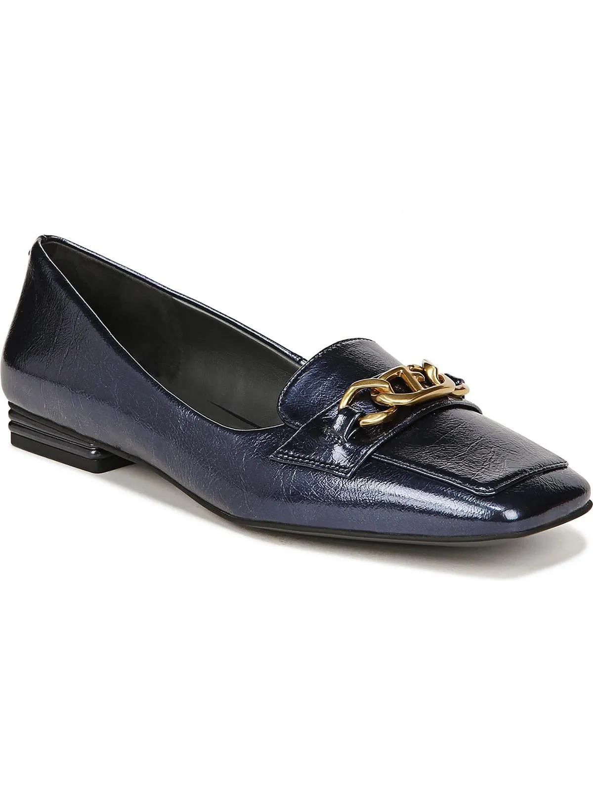 Tiari Womens Faux Leather Embellished Loafers