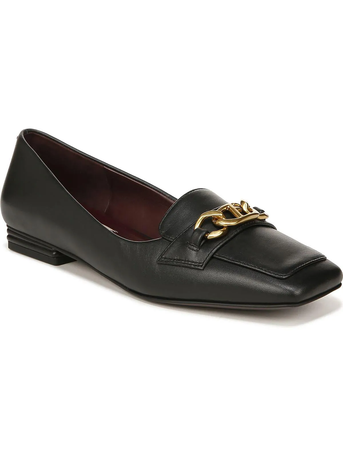 Tiari Womens Faux Leather Embellished Loafers
