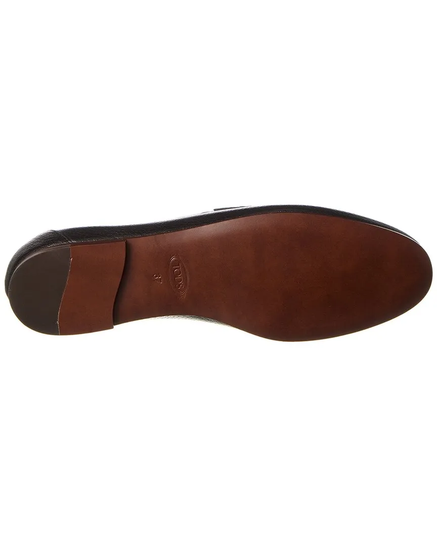 TOD��s Double T Leather Loafer