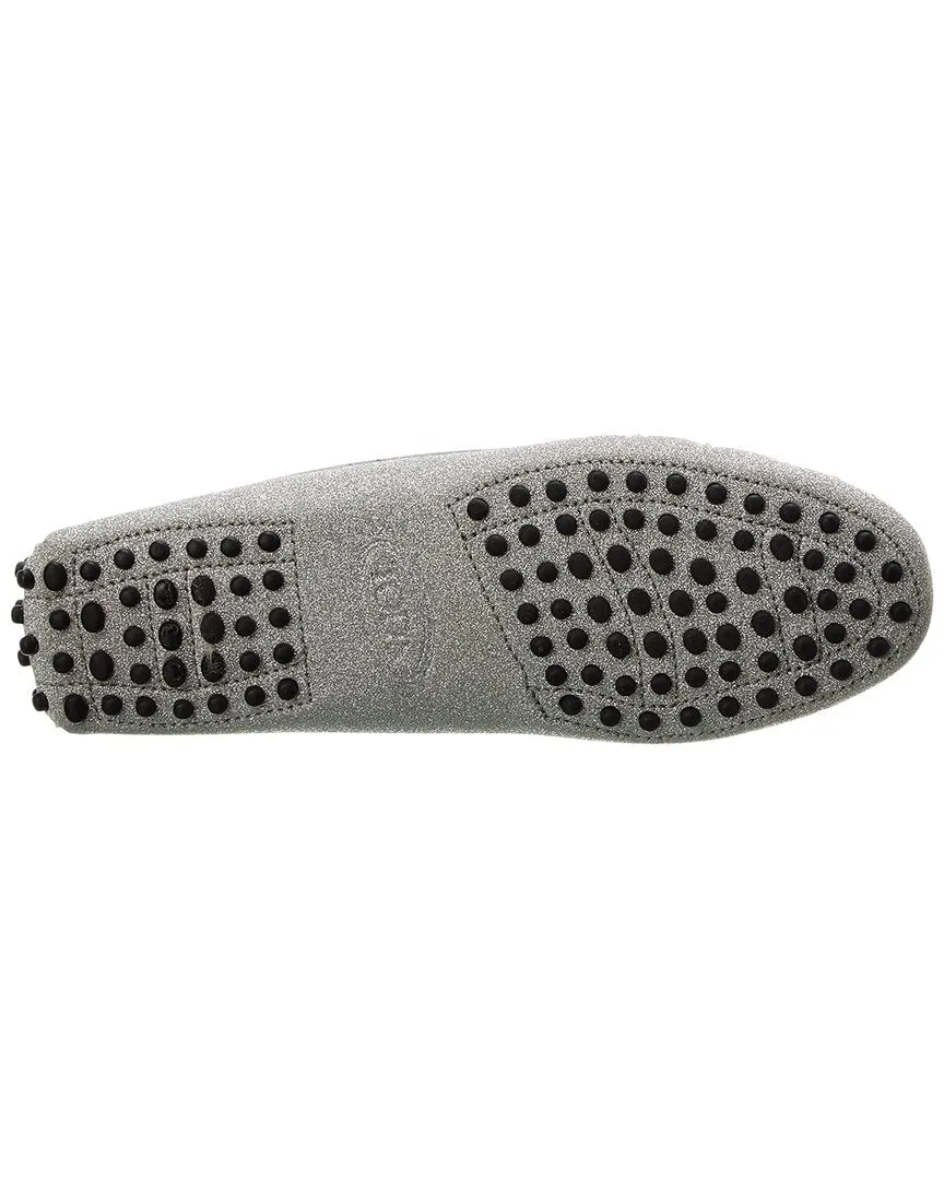 TOD��s Gommini Glitter Leather Loafer