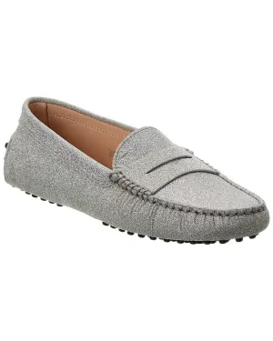 TOD��s Gommini Glitter Leather Loafer