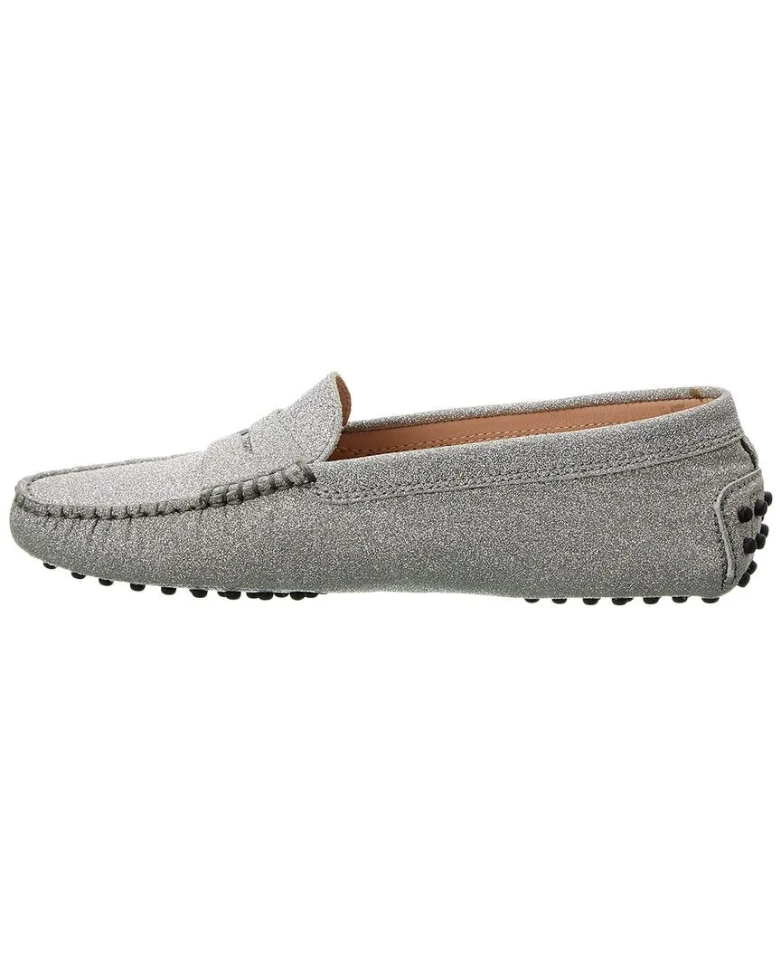 TOD��s Gommini Glitter Leather Loafer