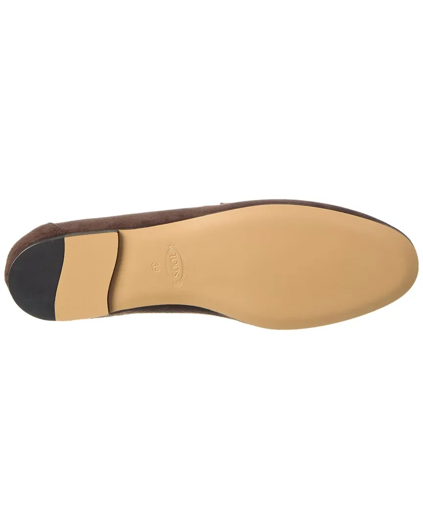 TOD’s Kate Suede & Leather Loafer
