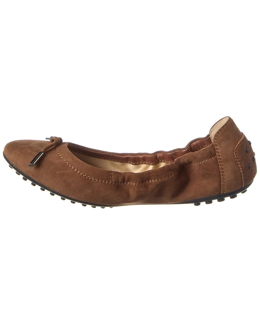 TOD’s Knot Detail Suede Flat