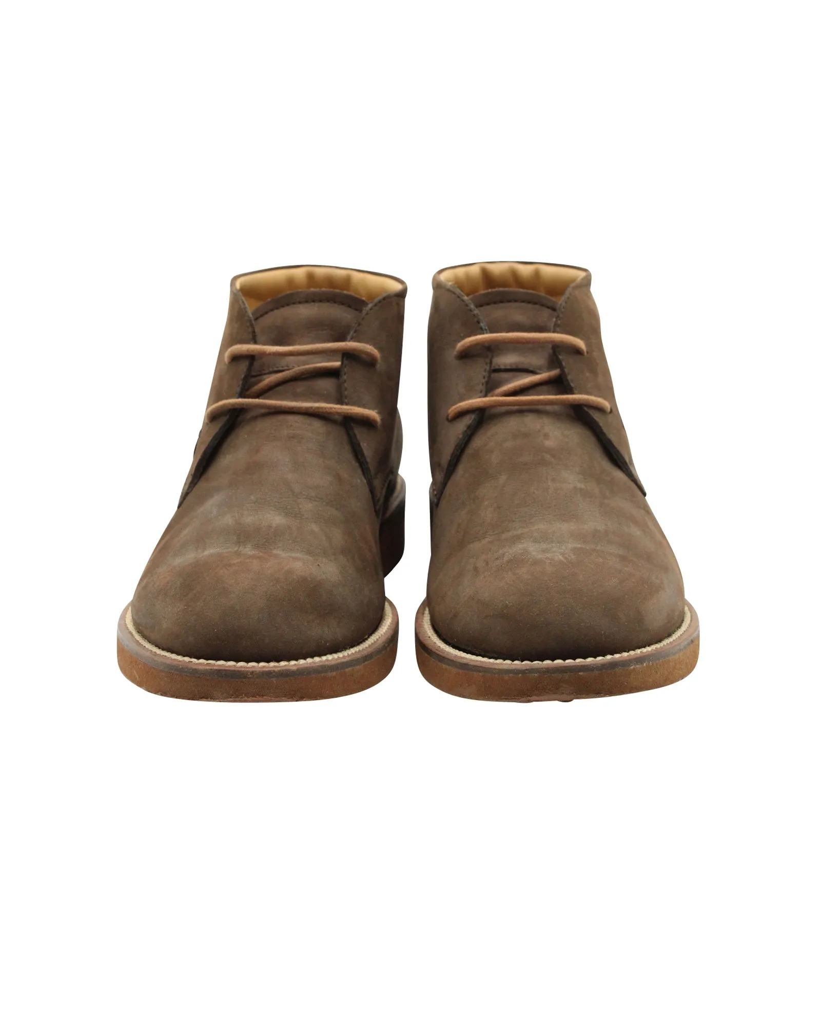 Tod's Lace Up Boots in Brown Nubuck Suede