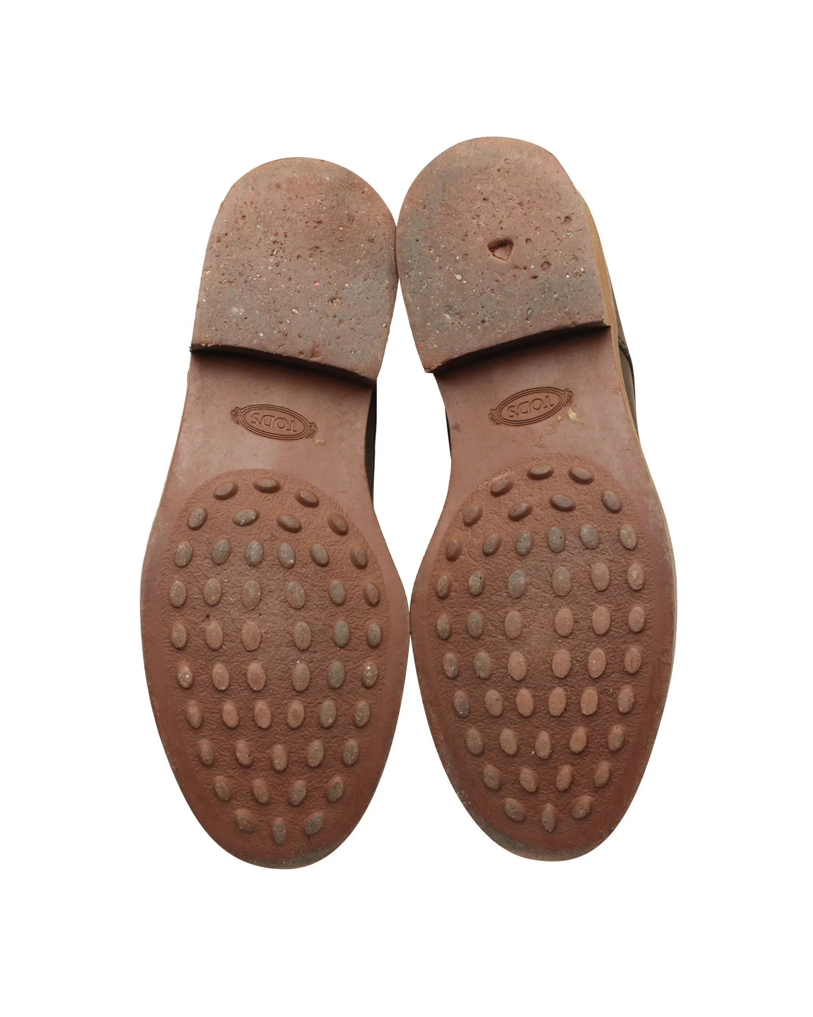 Tod's Lace Up Boots in Brown Nubuck Suede