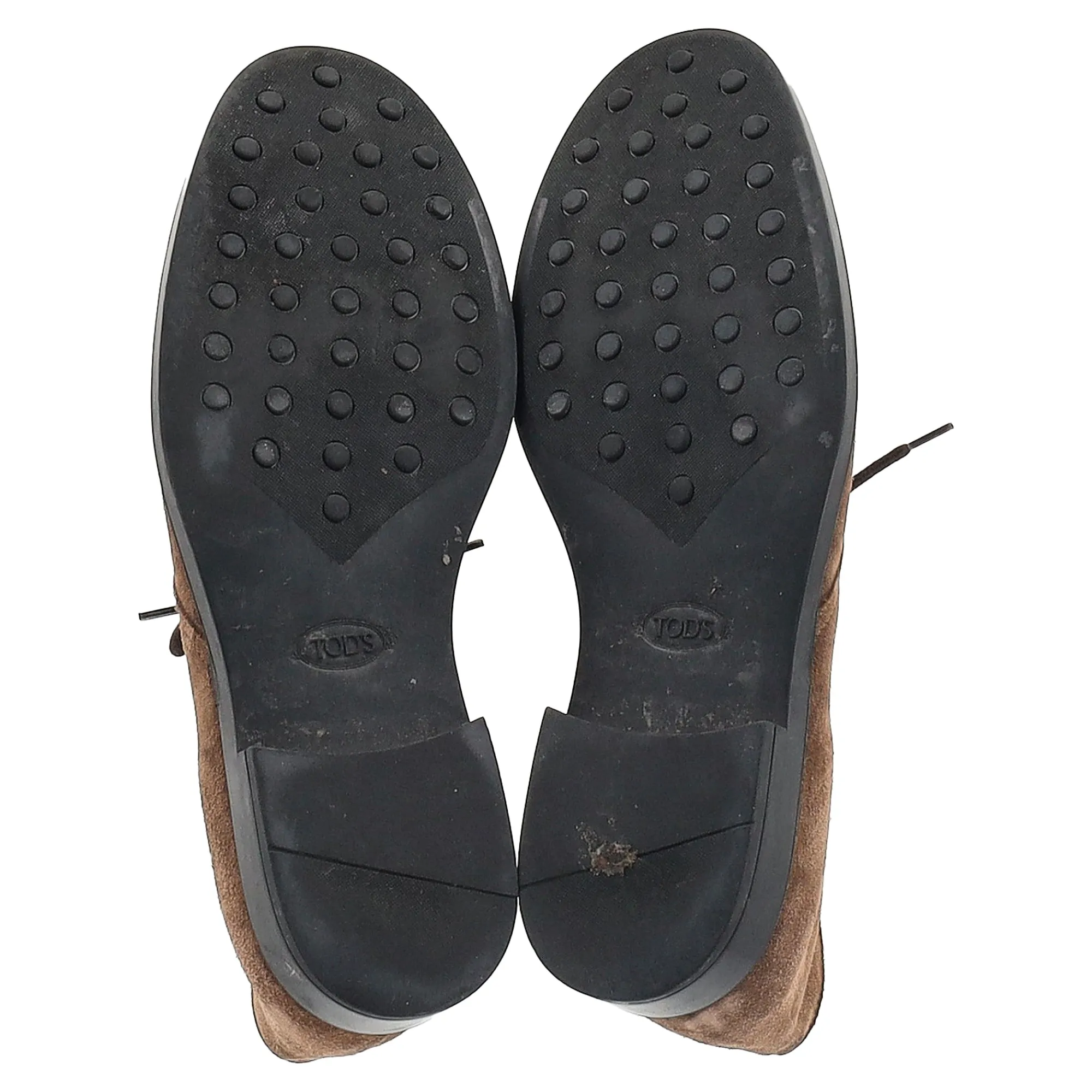 Tod's Polacco Gomma Chukka Ankle Boots in Brown Suede