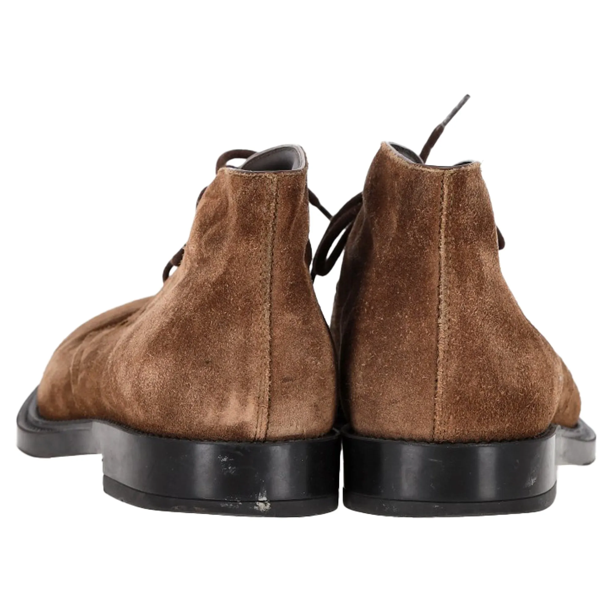 Tod's Polacco Gomma Chukka Ankle Boots in Brown Suede