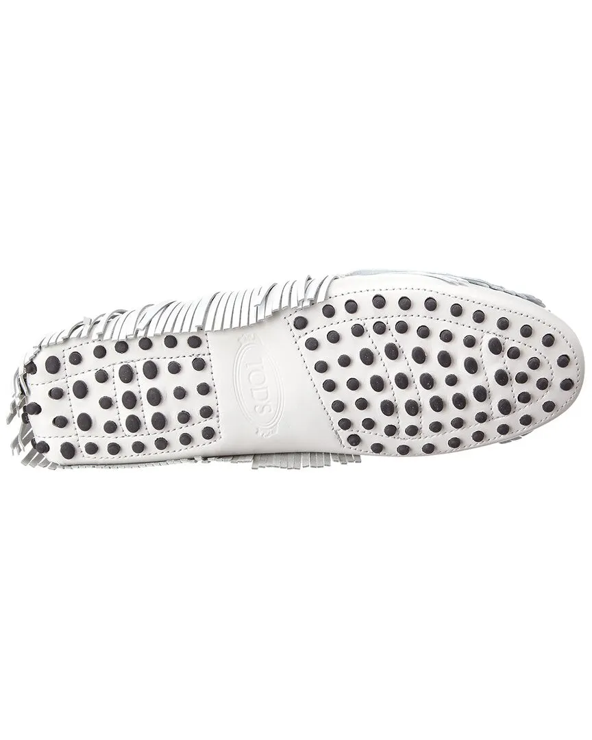 TOD��s Tassel Fringe Leather Loafer