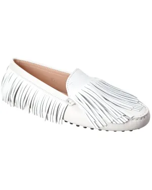 TOD��s Tassel Fringe Leather Loafer