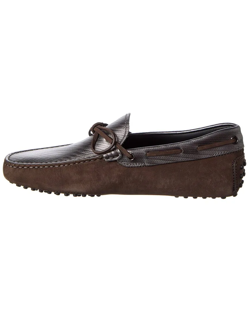 TOD��s x Ferrari New Gommini Suede & Leather Loafer