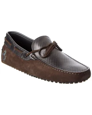 TOD��s x Ferrari New Gommini Suede & Leather Loafer