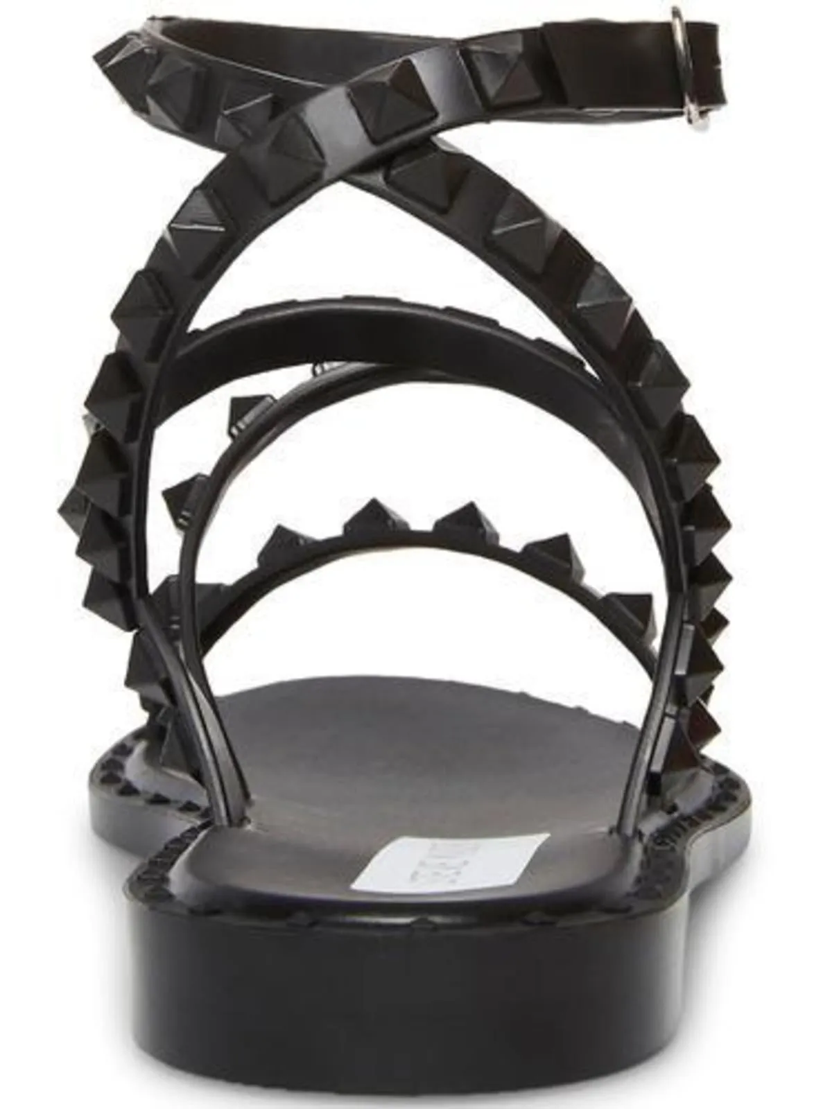 Travel Womens Studded Ankle Strap Flat Sandals