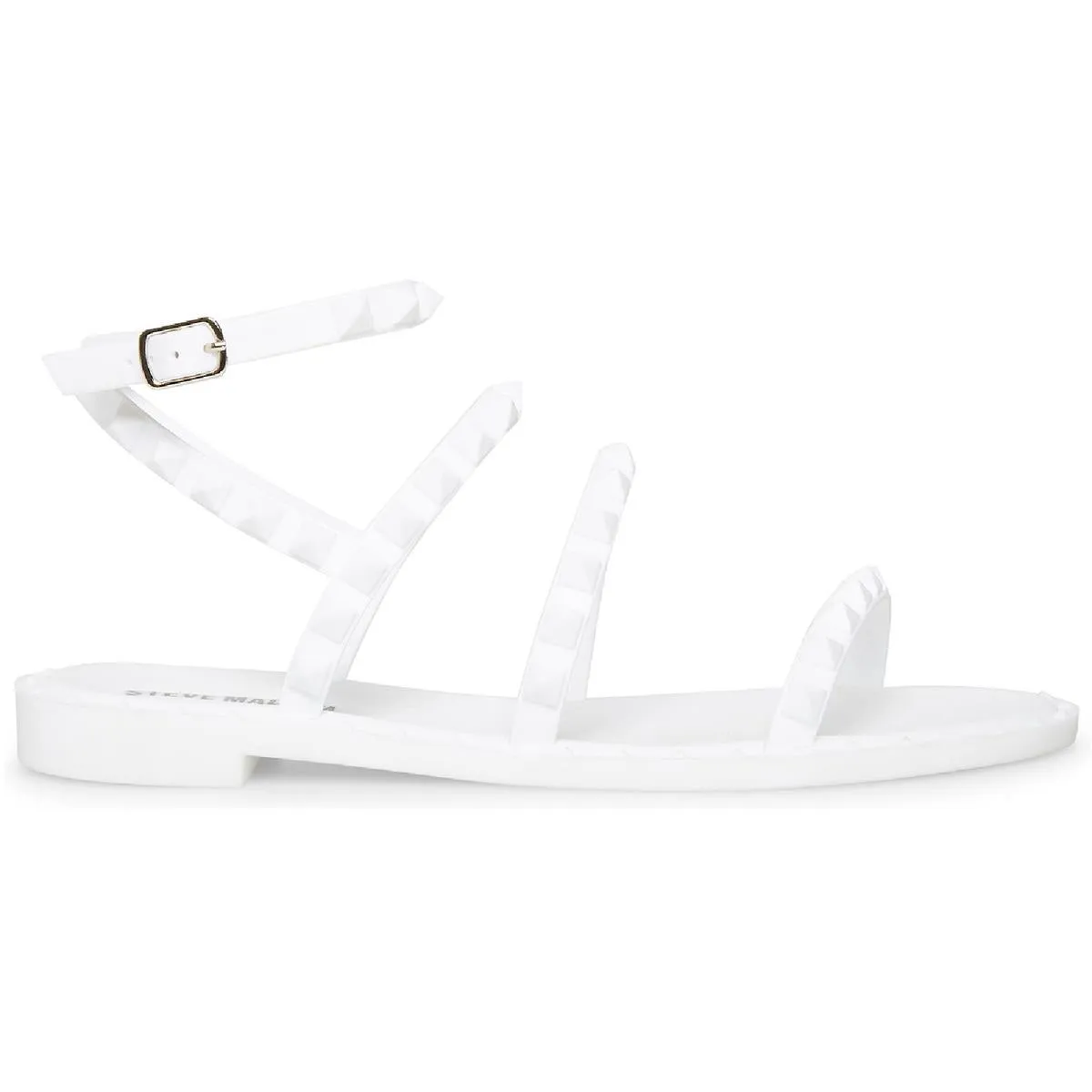 Travel Womens Studded Ankle Strap Flat Sandals