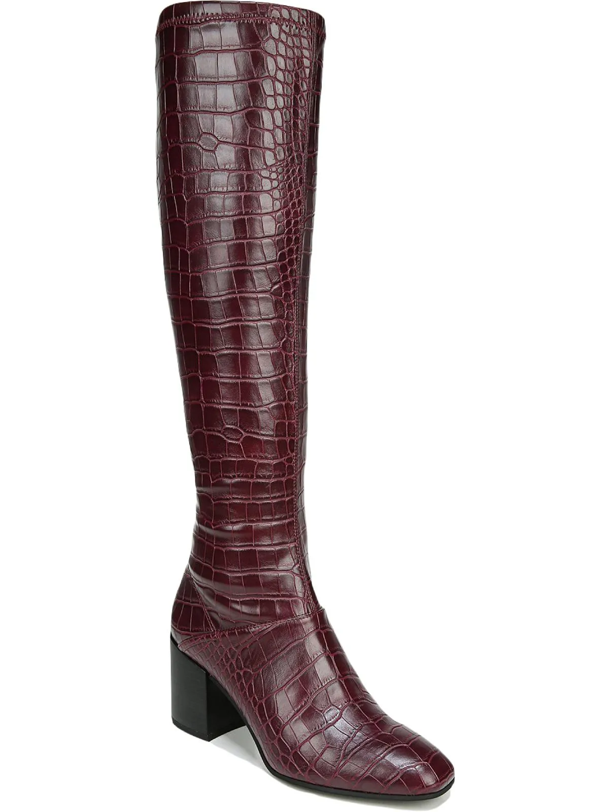 Tribute Womens Faux Leather Square Toe Knee-High Boots