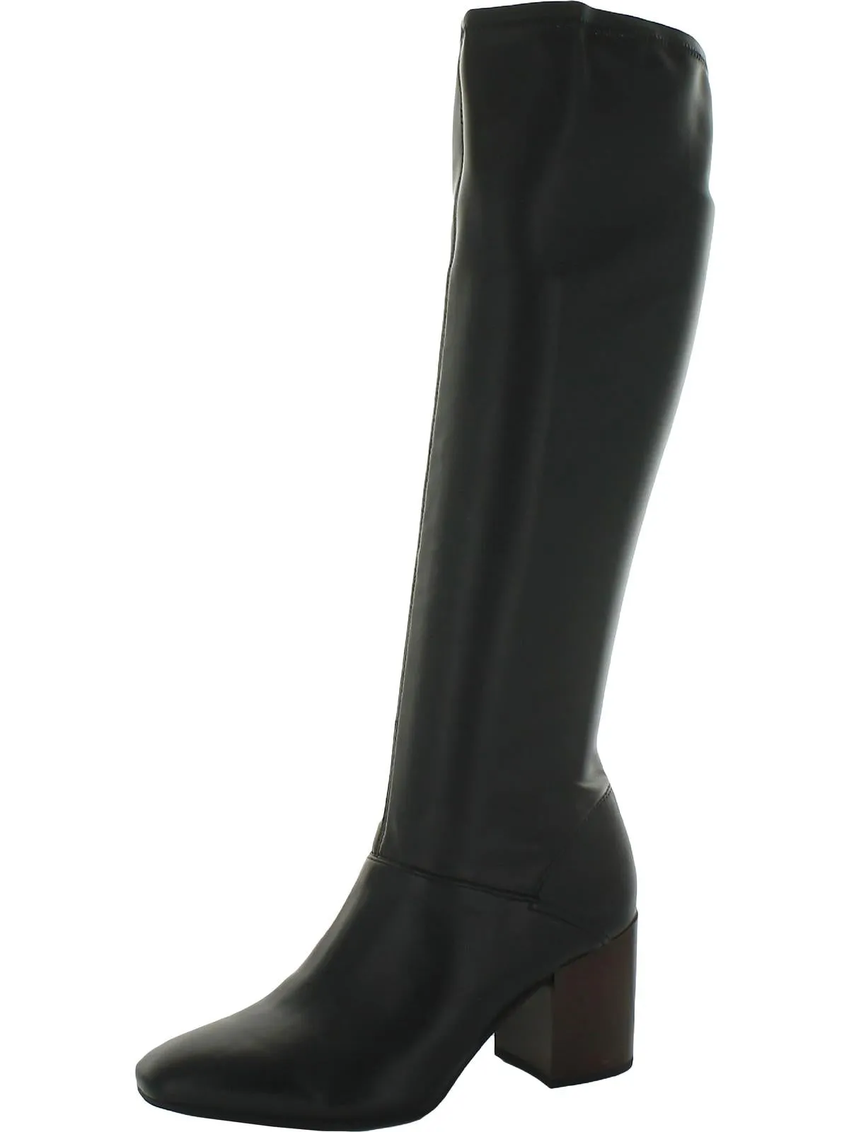 Tribute Womens Faux Leather Square Toe Knee-High Boots