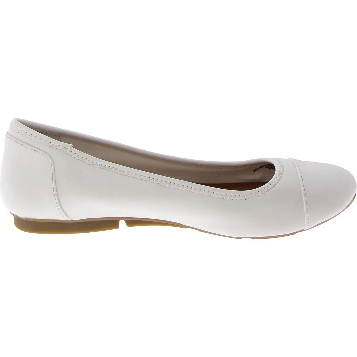 Trishhp Womens Faux Leather Slip On Ballet Flats