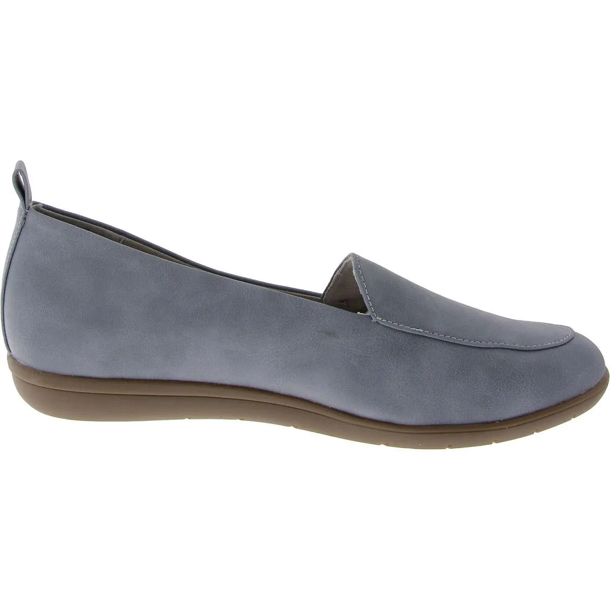 Twiggy Womens Faux Leather Slip-On Loafers