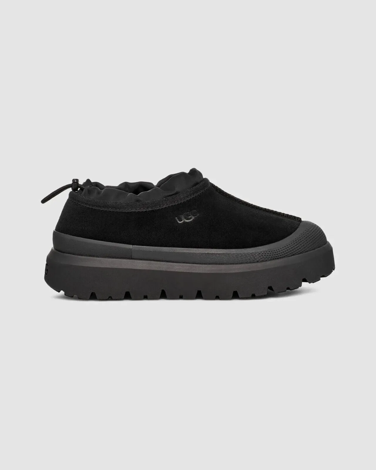 UGG Tasman Weather Hybrid 1144096 Slipper Men's 14 Black Leather Shoes TF4441