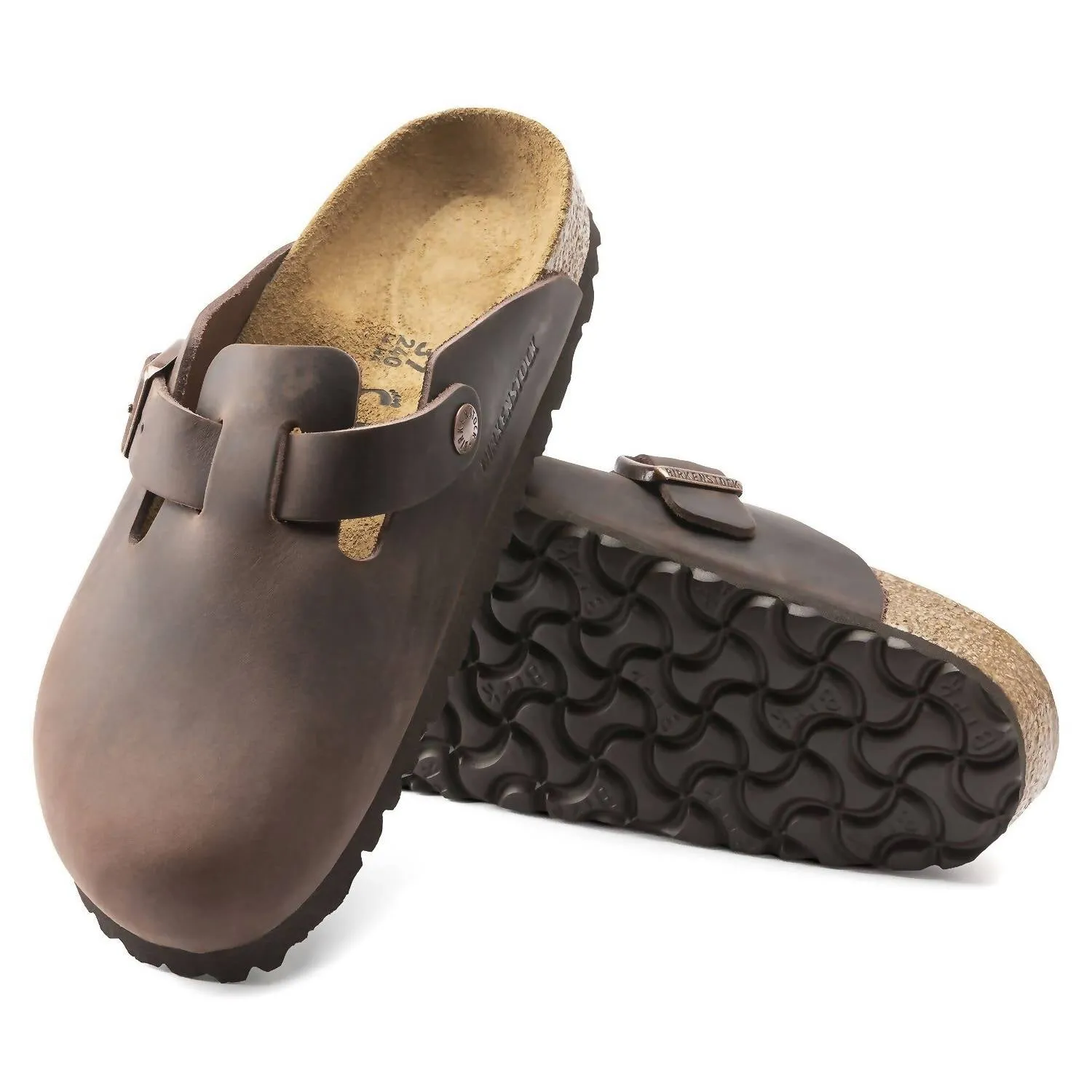Unisex Boston Soft Footbed Sandal - Regular In Habana Oil Leather