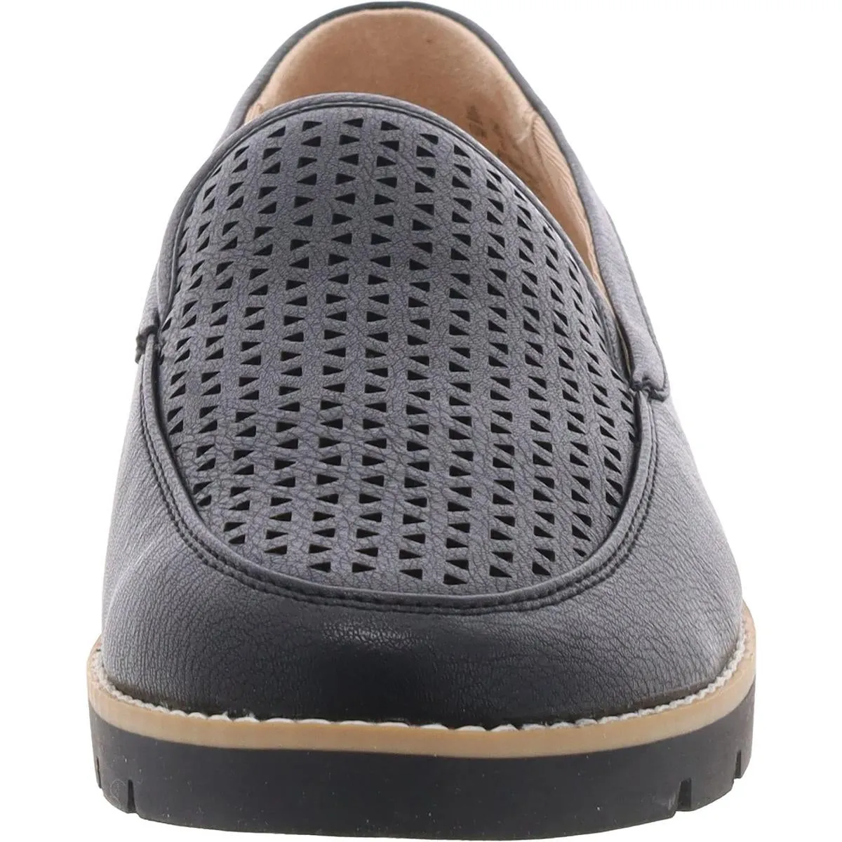 Urban 2 Womens Faux Leather Flat Loafers
