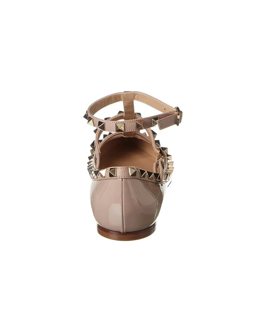 Valentino Rockstud Caged Patent Flat