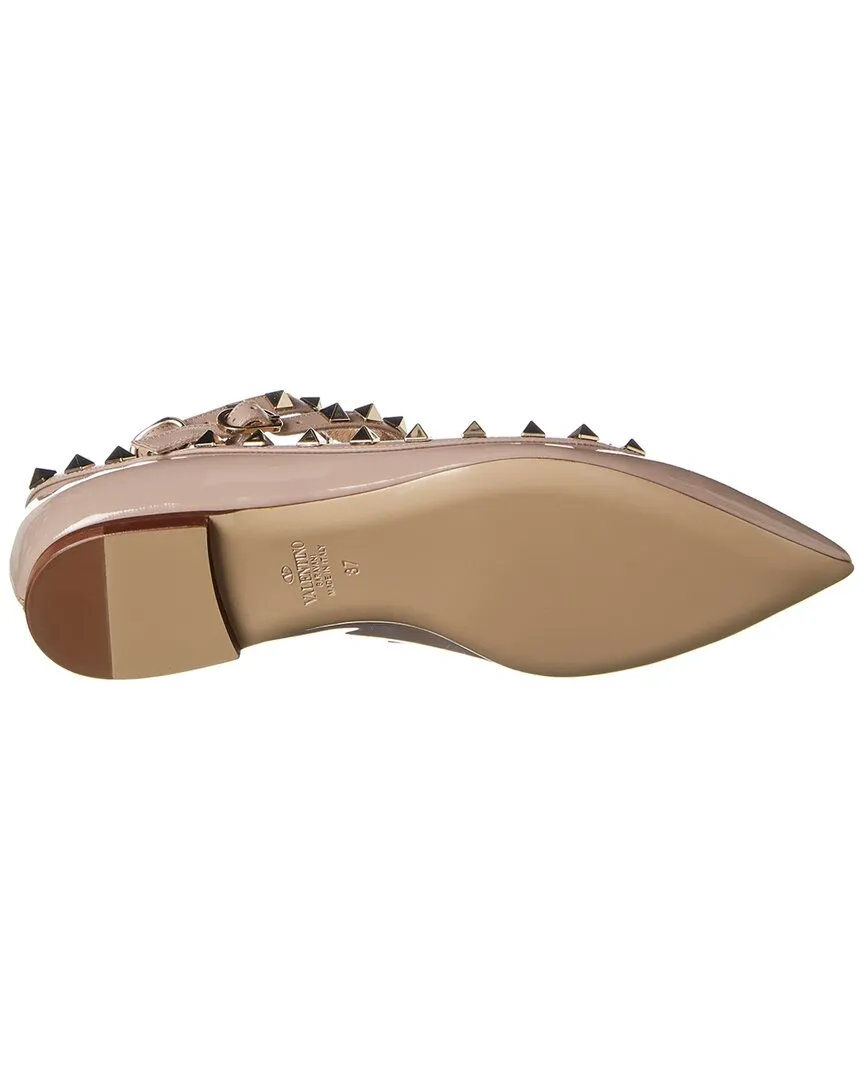Valentino Rockstud Caged Patent Flat