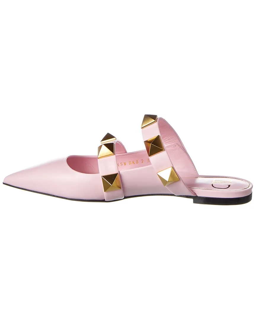 Valentino Roman Stud Leather Flat