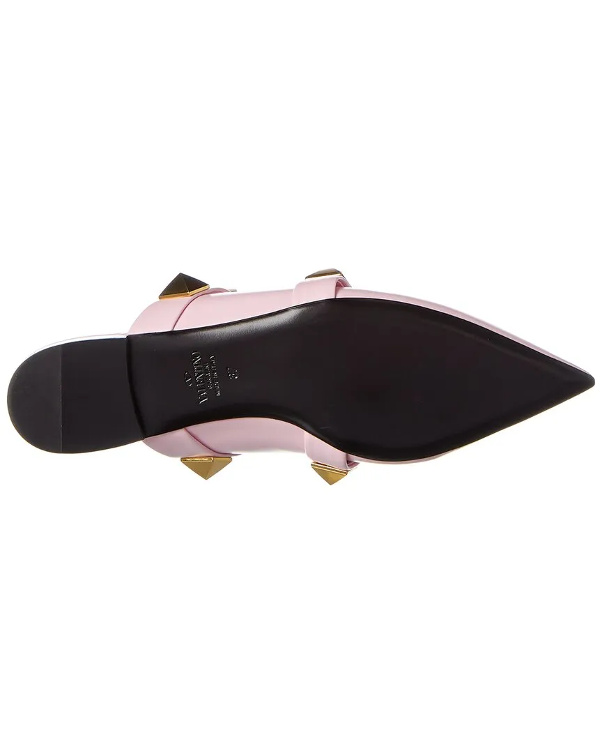 Valentino Roman Stud Leather Flat