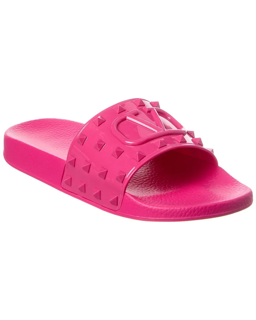 Valentino VLogo Rubber Slide