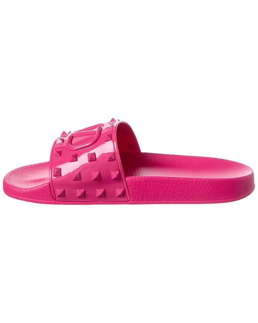 Valentino VLogo Rubber Slide